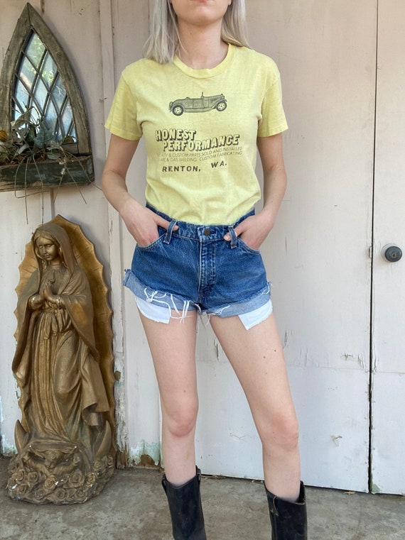 Vintage 1970s mechanic tee shirt