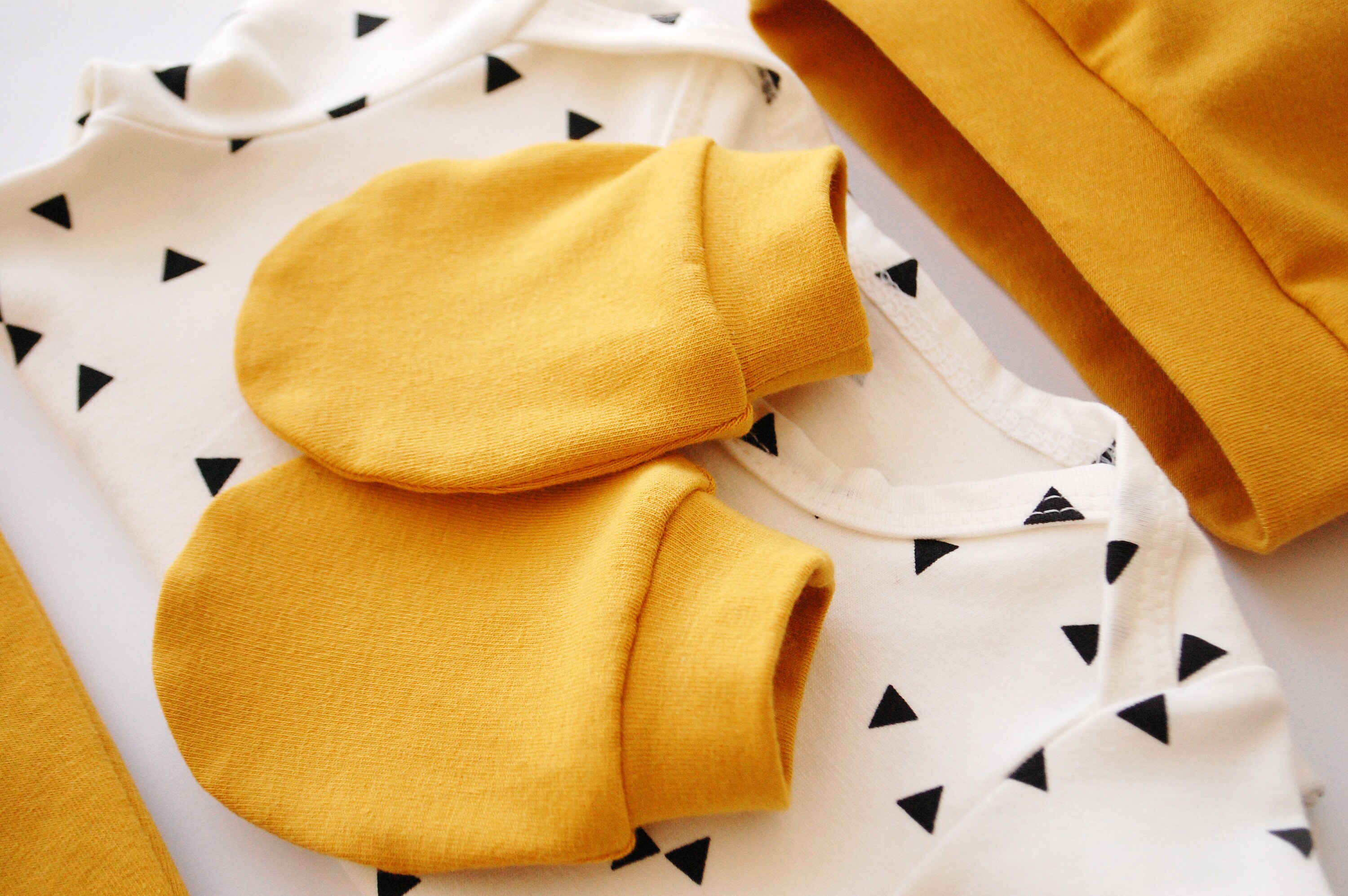 Mustard yellow newborn coming home outfit // Gender neutral Etsy