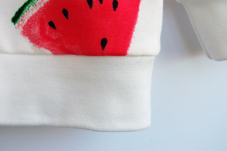 Organic watermelon kids sweatshirt Baby girl sweatshirt Organic baby clothes Organic kids clothes