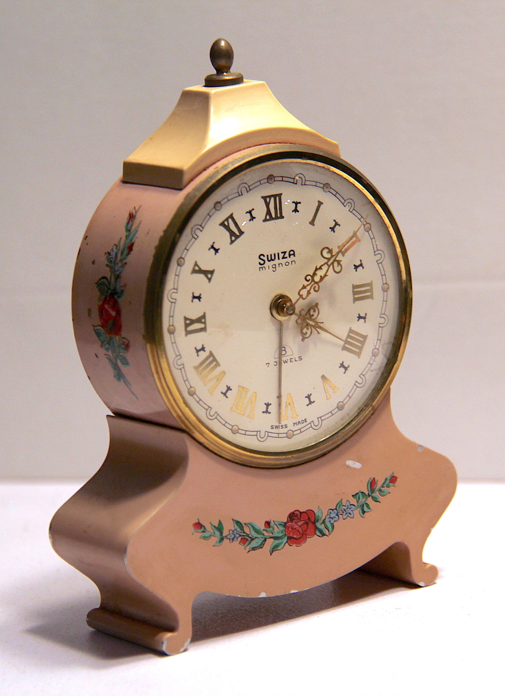 SWIZA ヴィンテージ windupアラームクロック Vintage Swiza Aladdin windup alarm clock, Vintage Swiss made