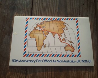 50th Anniversary First Official Air Mail Australia-UK 1931/81