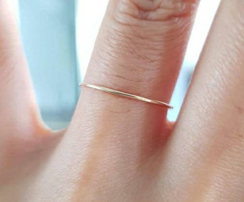 24k Solid Yellow Gold Round Ring Thin 24k Gold Ring Stopper 24k Round Stacking Ring 24k Jewelry Solid Gold Ring 24k gold Band 24k gold
