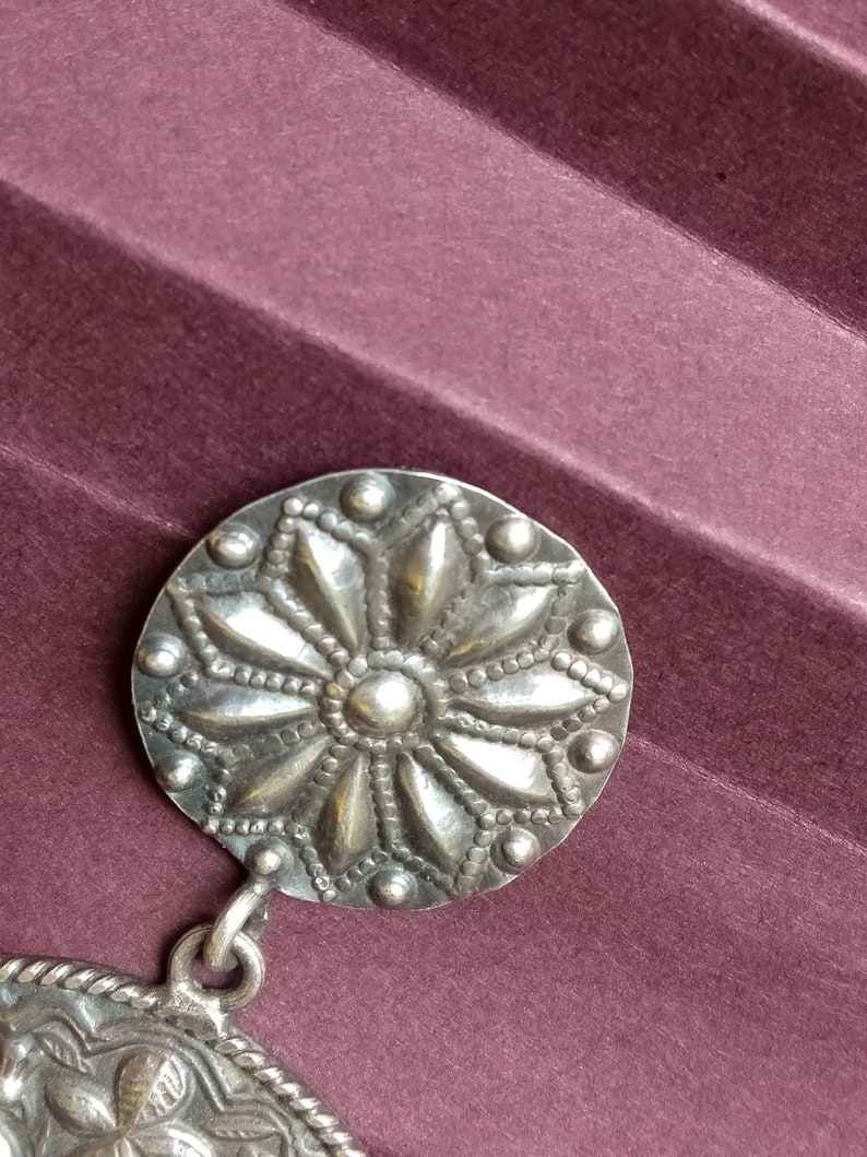 Tribal Style Silver Earring/ Rajasthani Design Earrings/ Etsy