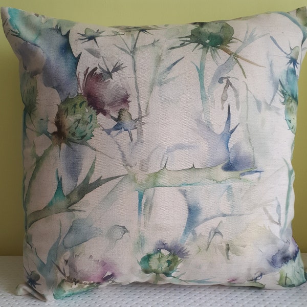 Thistle Cushion Cover, Thistle Throw Pillow, Thistle Pillow Cover, Thistle Decorative Pillow Covers, Thistle Decorative Cushion Cover