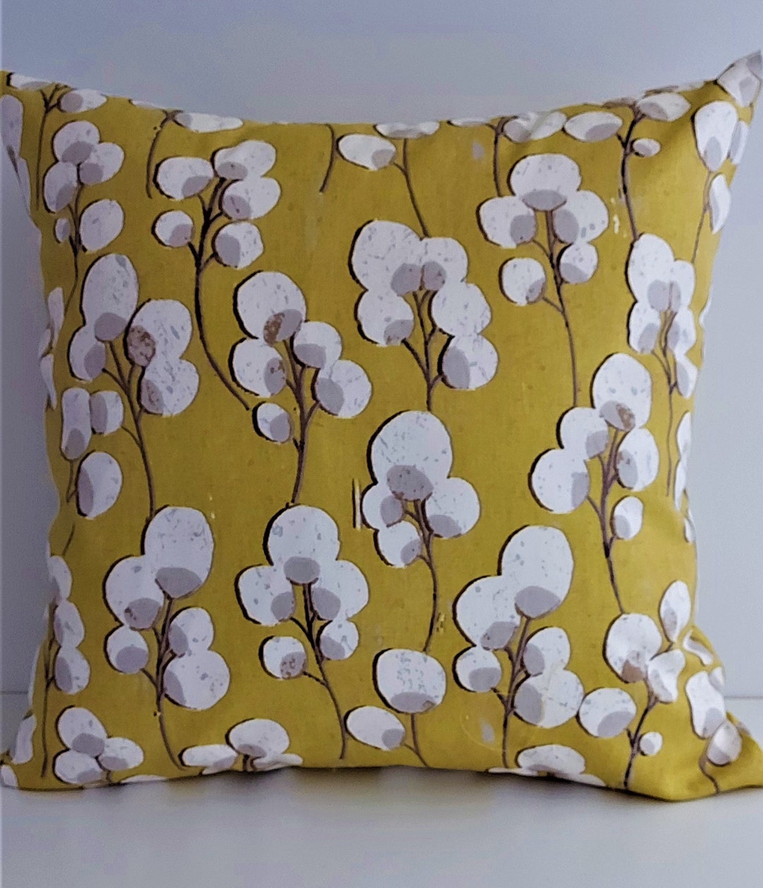 Mustard/yellow Cushion Cover Mustard Throw Pillow Mustard Etsy UK