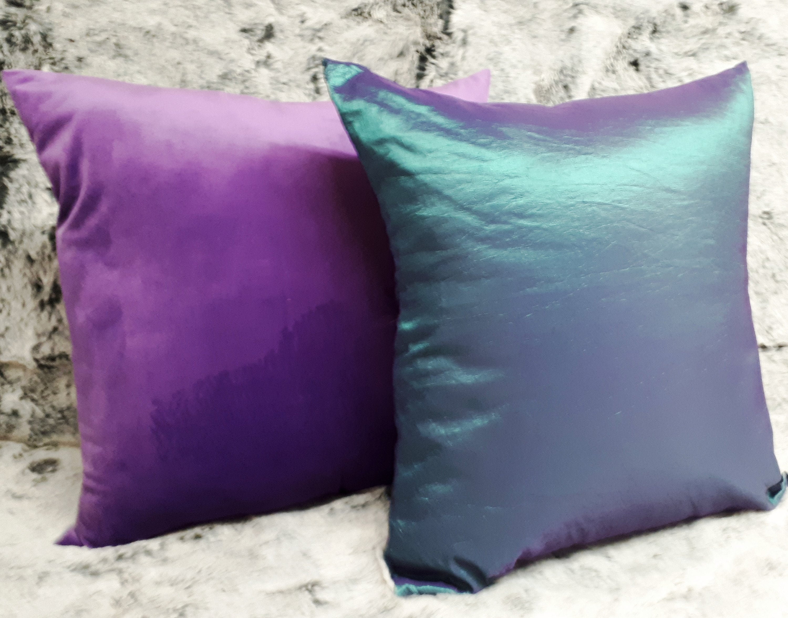 Purple Soft Velvet Cushion Cover Purple Throw Pillow Purple Etsy UK