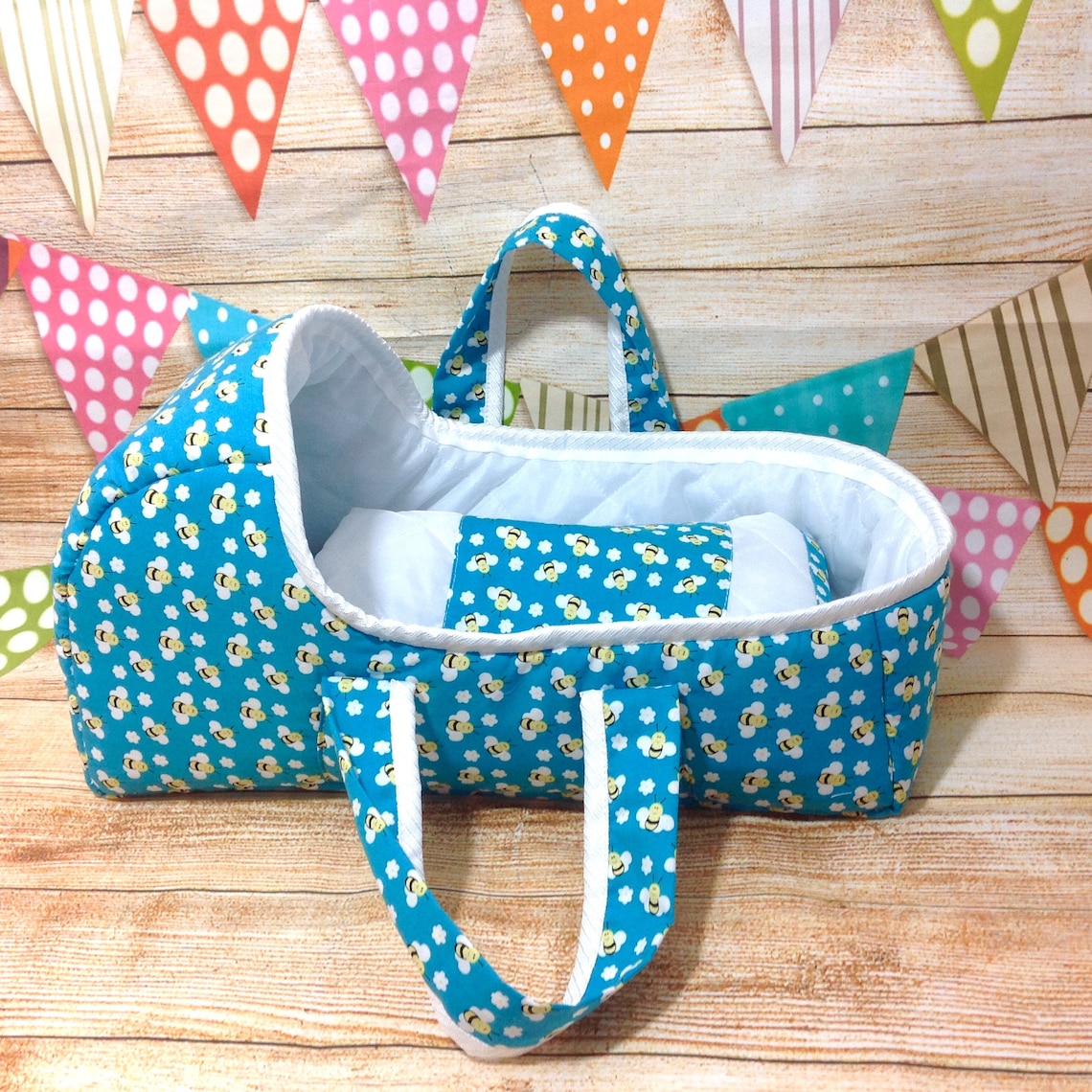 Baby Doll Basket Medium Doll Bed Baby Doll Carrier Doll Etsy