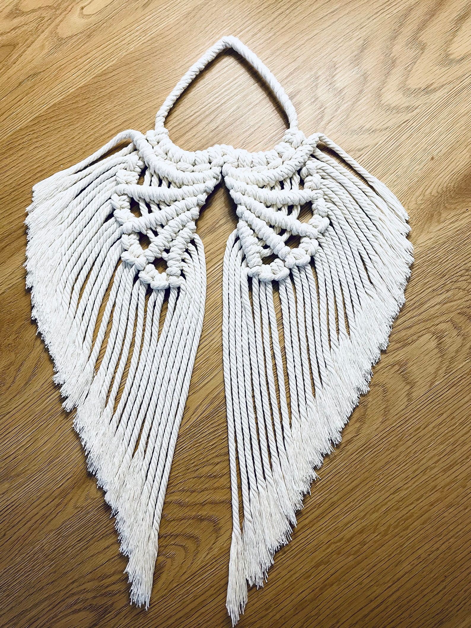 Angel Wings Macrame Wall Hanging