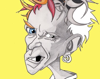 A3 Johnny Rotten Quality Print
