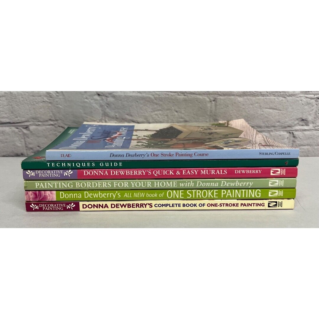 Donna Dewberry One Stroke Painting Books Lot of 6 Techniques Etsy