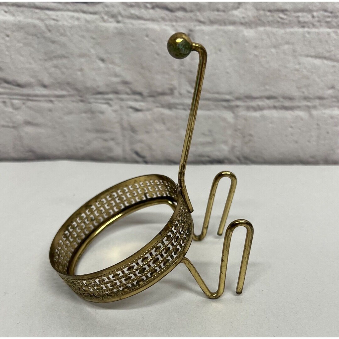 Vintage Anchor Hocking Metal Chip and Dip Bracket Gold Tone Etsy