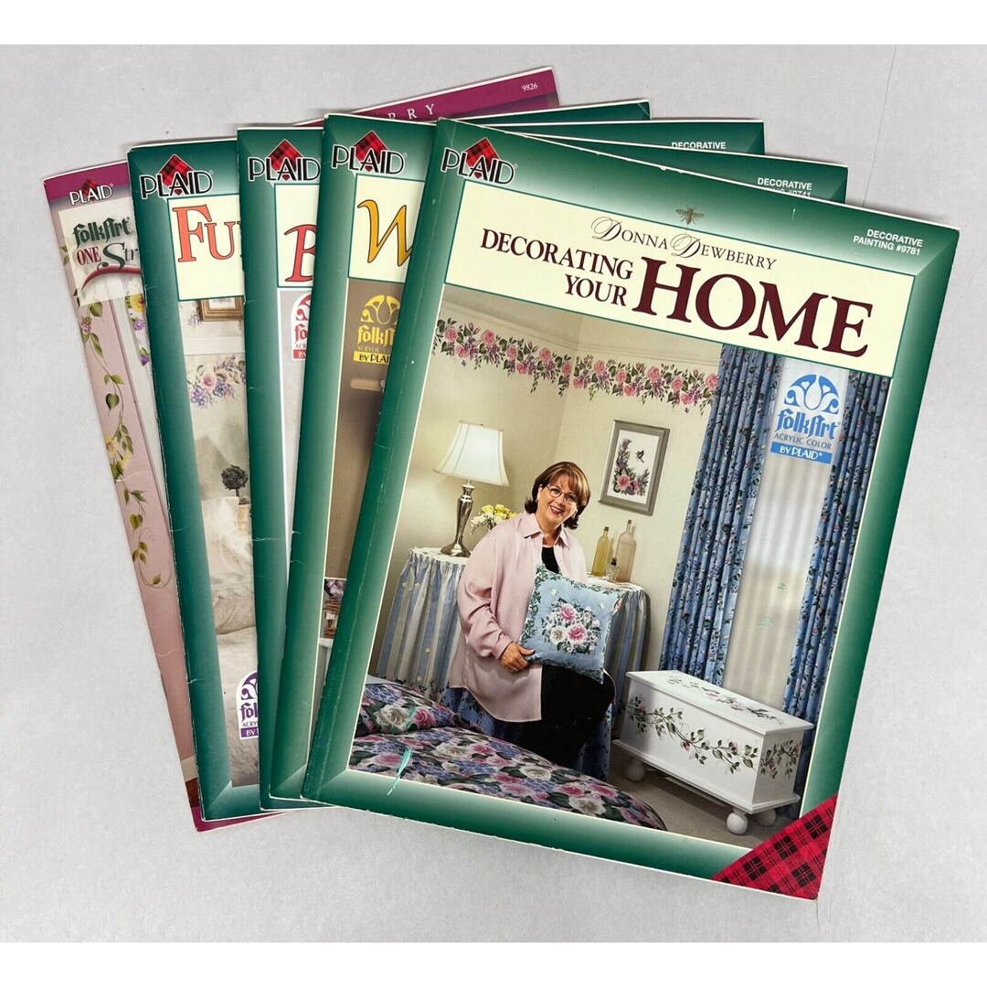 Donna Dewberry One Stroke Painting Books Home Decor Furniture Kids Lot