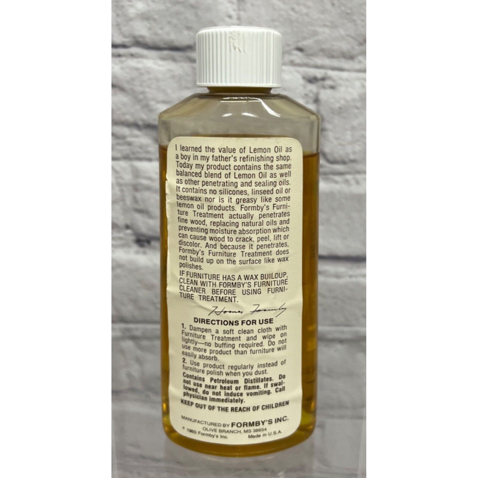 Vintage Formby's Lemon Oil Furniture Treatment 8 Oz 90 Full Etsy