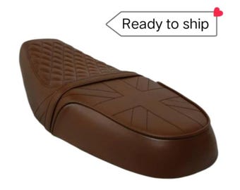 Synthetic Leather Motorcycle Seat: Triumph T100 T120 Street Twin