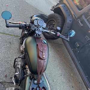 Real Leather Tank Bag Strap: Triumph Bonneville T100 T120 Street Twin Bild 13