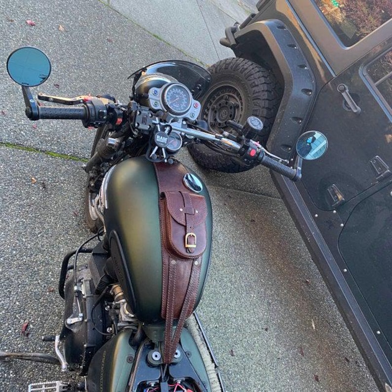 Real Leather Tank Bag Strap: Triumph Bonneville T100 T120 Street Twin Bild 13