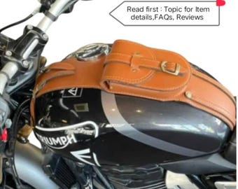 Leather Motorcycle Tank Panel Bag for Triumph Speed/Scrambler 400x