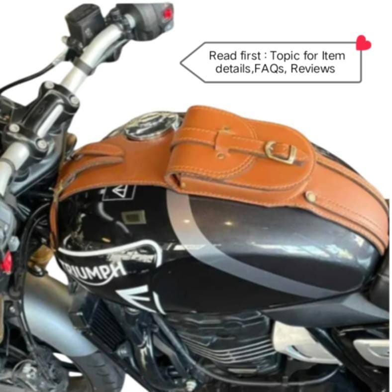 Leather Motorcycle Tank Panel Bag for Triumph Speed/scrambler 400x
