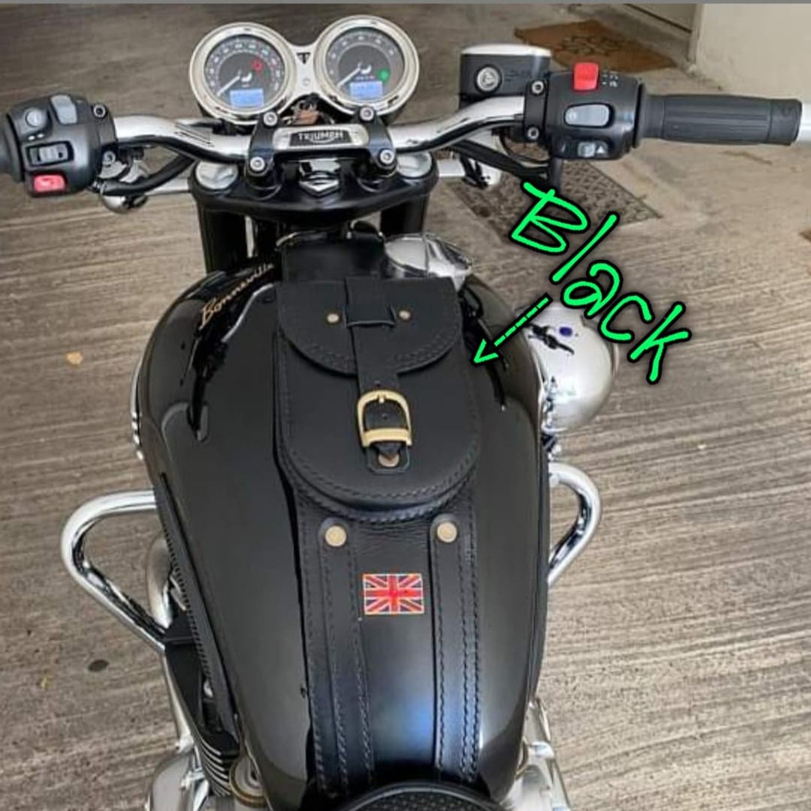 Triumph Tank Bag Strap real Leather for T100/t120/street Etsy