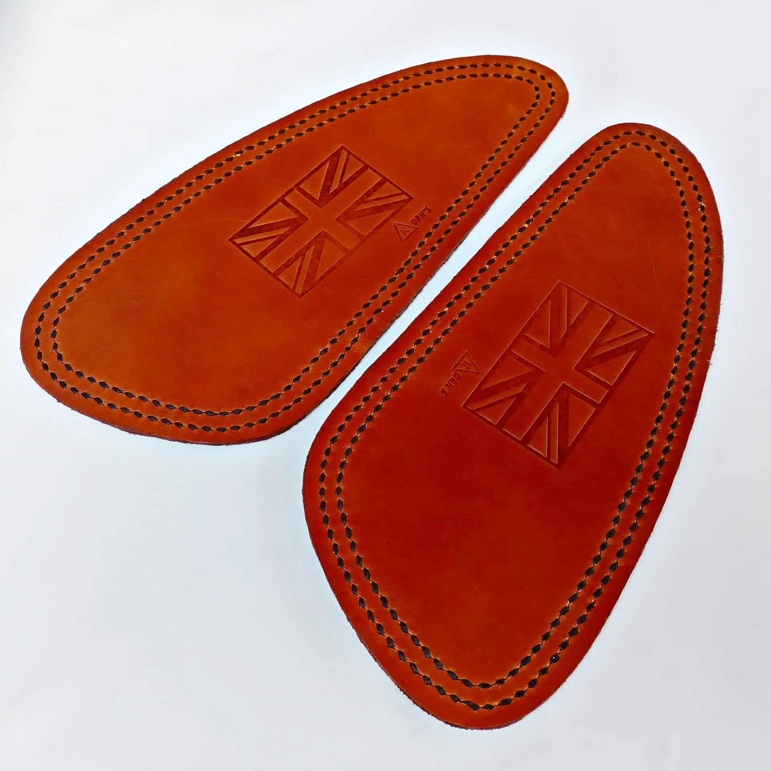 Triumph Tank Pad Knee Genuine Cowhide Leather The Best High Etsy