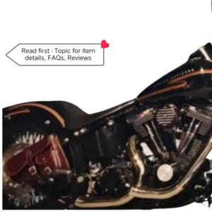 Harley-Davidson Saddle Bag (Real Cow Leather) for SOFTAIL All Softail Model