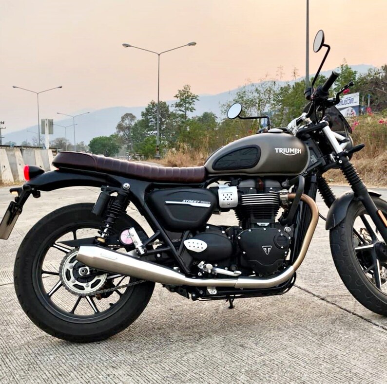 T120 Street Twin real Leather SEAT for Triumph T100 New Etsy India