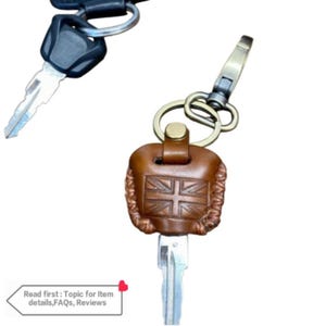 Triumph (echt leer) sleutelpakket Etui sleutelhanger sleutelhanger sleutelhanger Hoge kwaliteit (exclusief sleutel) voor Triumph alle modellen,