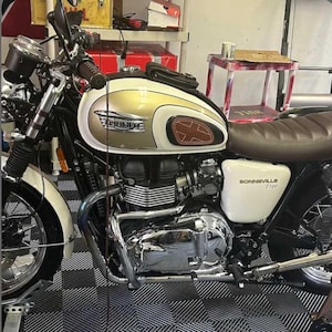 Real Leather Tank Bag Strap: Triumph Bonneville T100 T120 Street Twin Bild 18