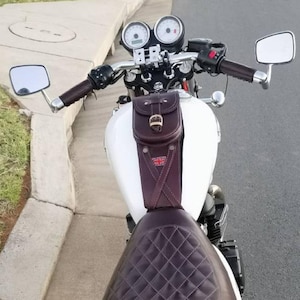 Real Leather Tank Bag Strap: Triumph Bonneville T100 T120 Street Twin Bild 16