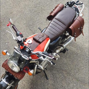 Real Leather Tank Bag Strap: Triumph Bonneville T100 T120 Street Twin Bild 12