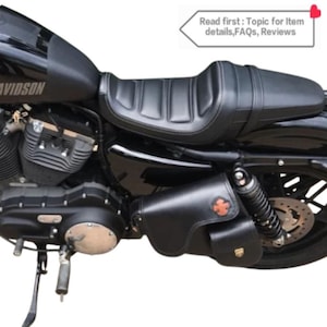 Harley-Davidson Saddle Bag(Genuine Leather) for Sportster Real cow Leather High Quality(Left side) All Sportster Model.
