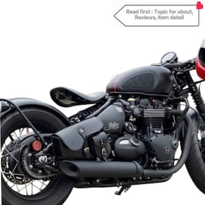 Triumph Saddle Bag(Real Full Grain Leather) for Triumph Bobber,Speed Master,Side bag High Quality,don&#39;t have to bracket