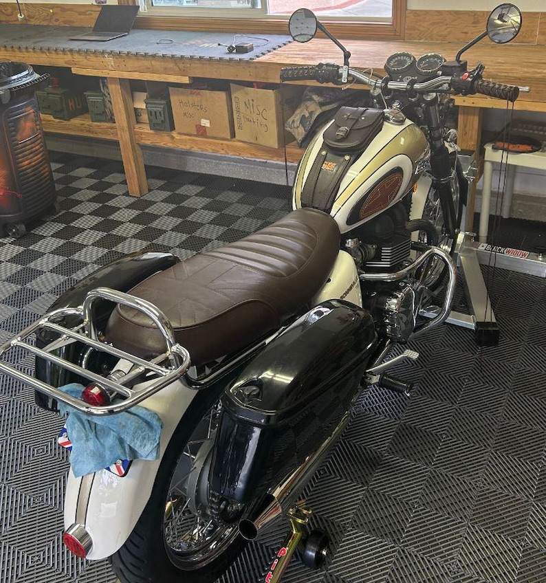 Real Leather Tank Bag Strap: Triumph Bonneville T100 T120 Street Twin Bild 19