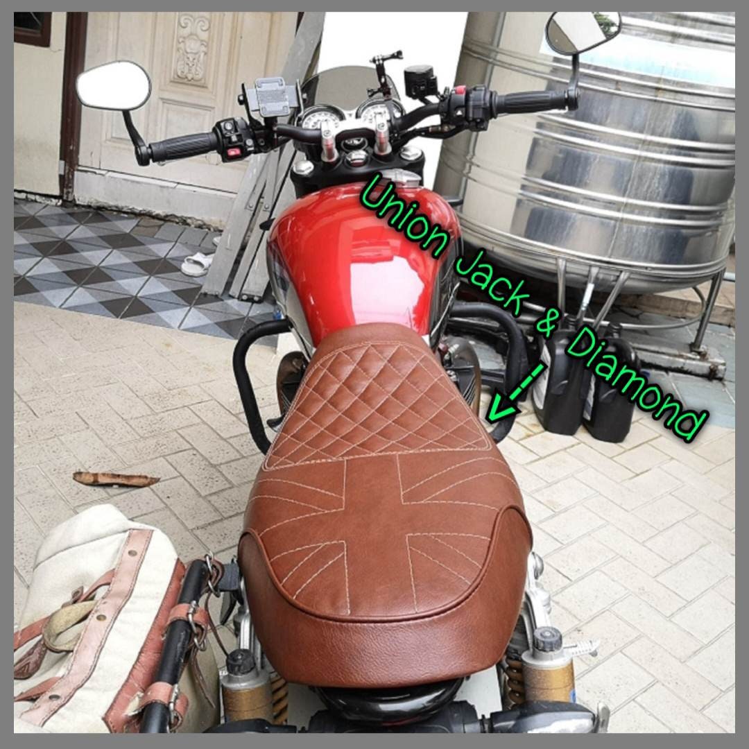 Seat cover in leather Speed Twin