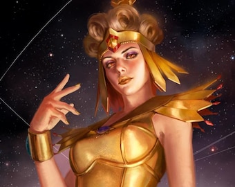 Sailor Galaxia Art Print: Inspired by Sailor Moon Series