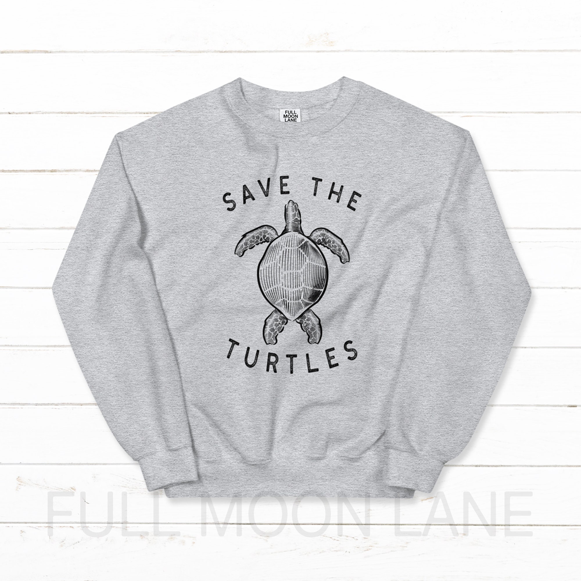 Save the Turtles Shirt. VSCO Girl Sweatshirt Distressed Style | Etsy