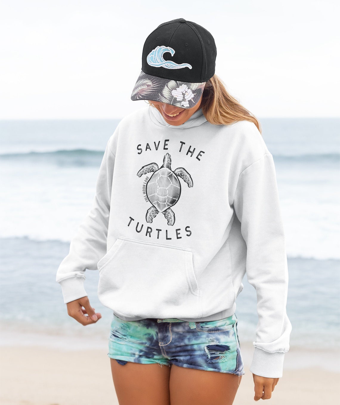 Save the Turtles Hoodie. VSCO Girl Save The Turtles Sweatshirt | Etsy