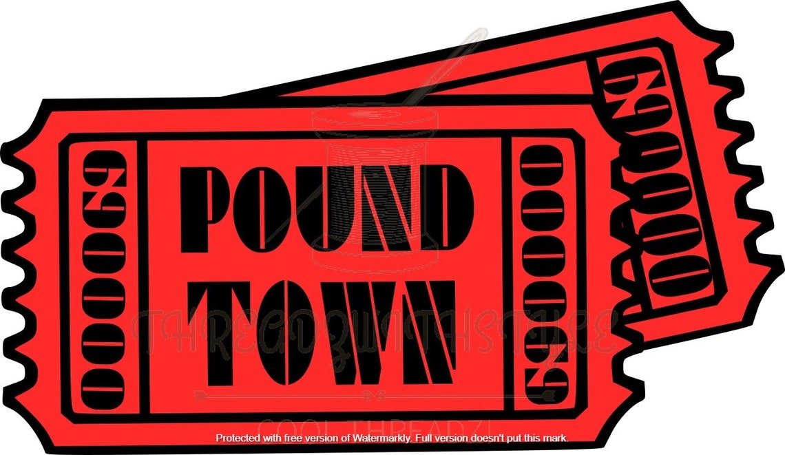 Pound Town/tickets/carnival/admission Tickets/naughty Etsy