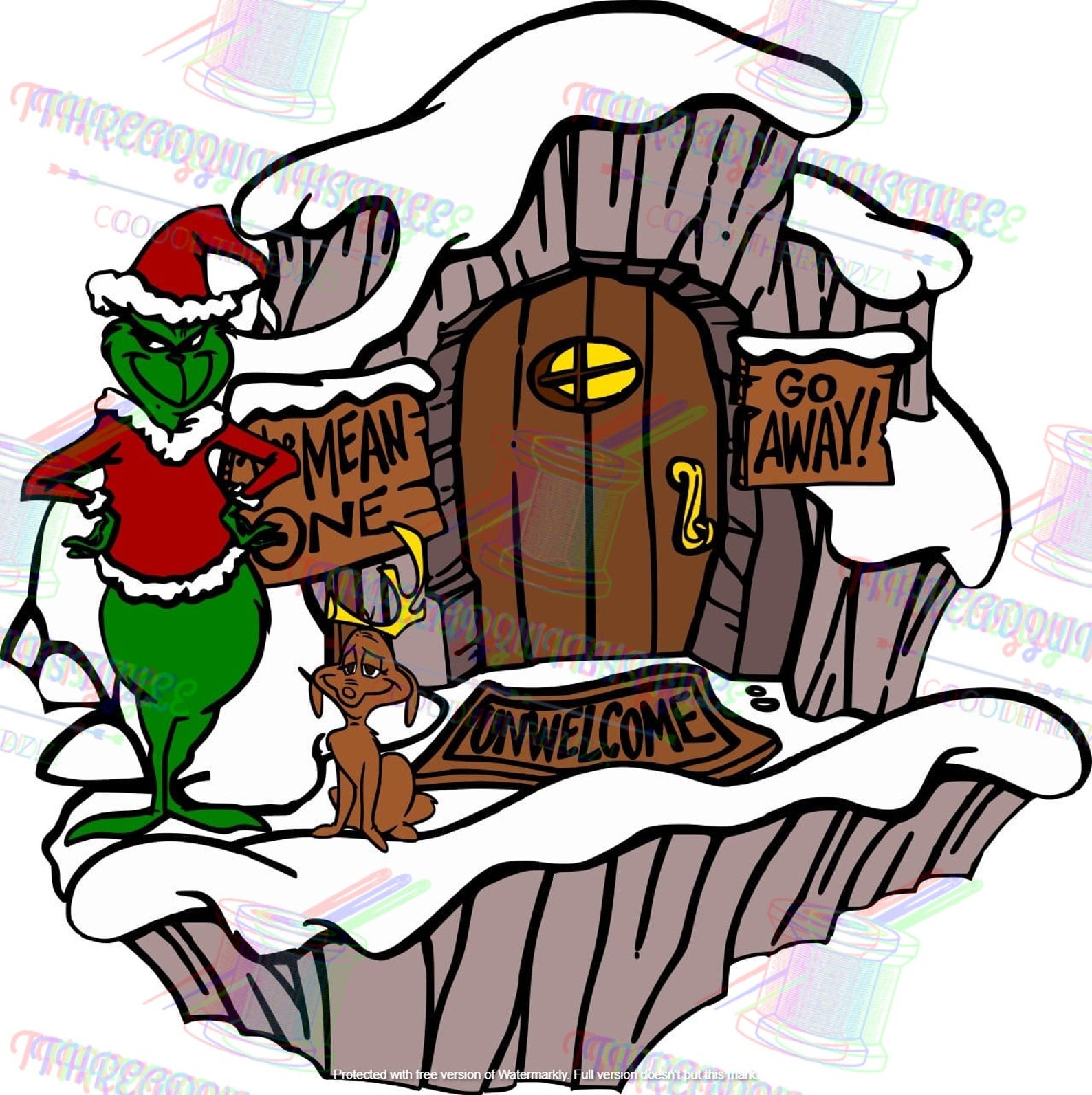 Christmas Grinch Png Grinch Png Happy Holidays Funny Png | Etsy