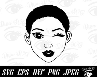 Download Black Woman Face Svg Etsy