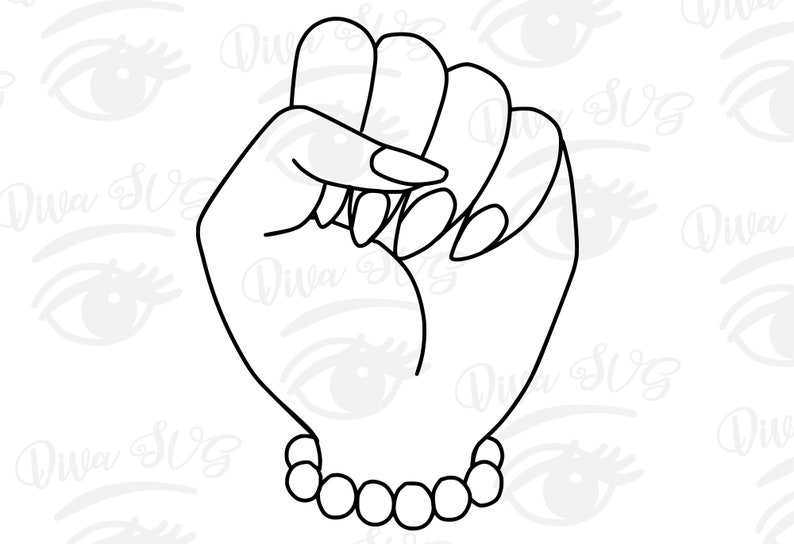 Download Cricut Fist With Pearls Svg Power Fist Svg Black Lives Matter Fist Svg Woman Fist Svg African American Black Girl Magic Svg Silhouette Clip Art Art Collectibles Sharestan Com