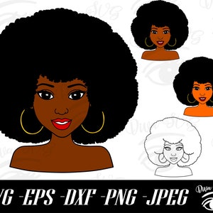 Soul Sister SVG, Black Woman SVG, Black Girl Magic SVG png, Afro Woman svg, Afro png, Black Woman Cut Files, Silhouette Cut Files, Cricut
