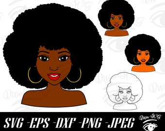 Soul Sister SVG, Black Woman SVG, Black Girl Magic SVG png, Afro Woman svg, Afro png, Black Woman Cut Files, Silhouette Cut Files, Cricut