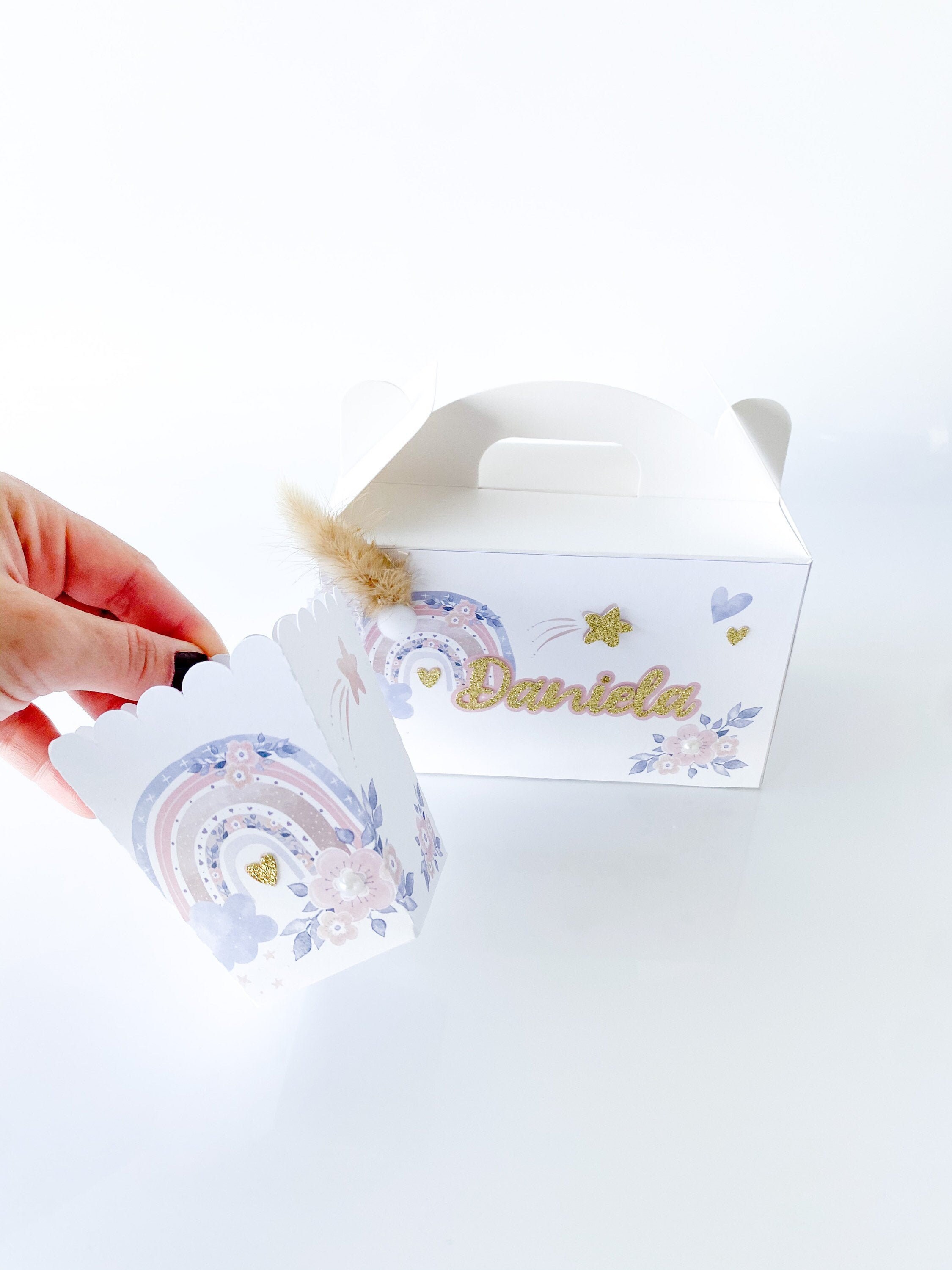Boho Pop Corn box Rainbow pop corn box Boho Party Themed Boho Candy Box Vintage Decoration Boho treat Box Bohemian party