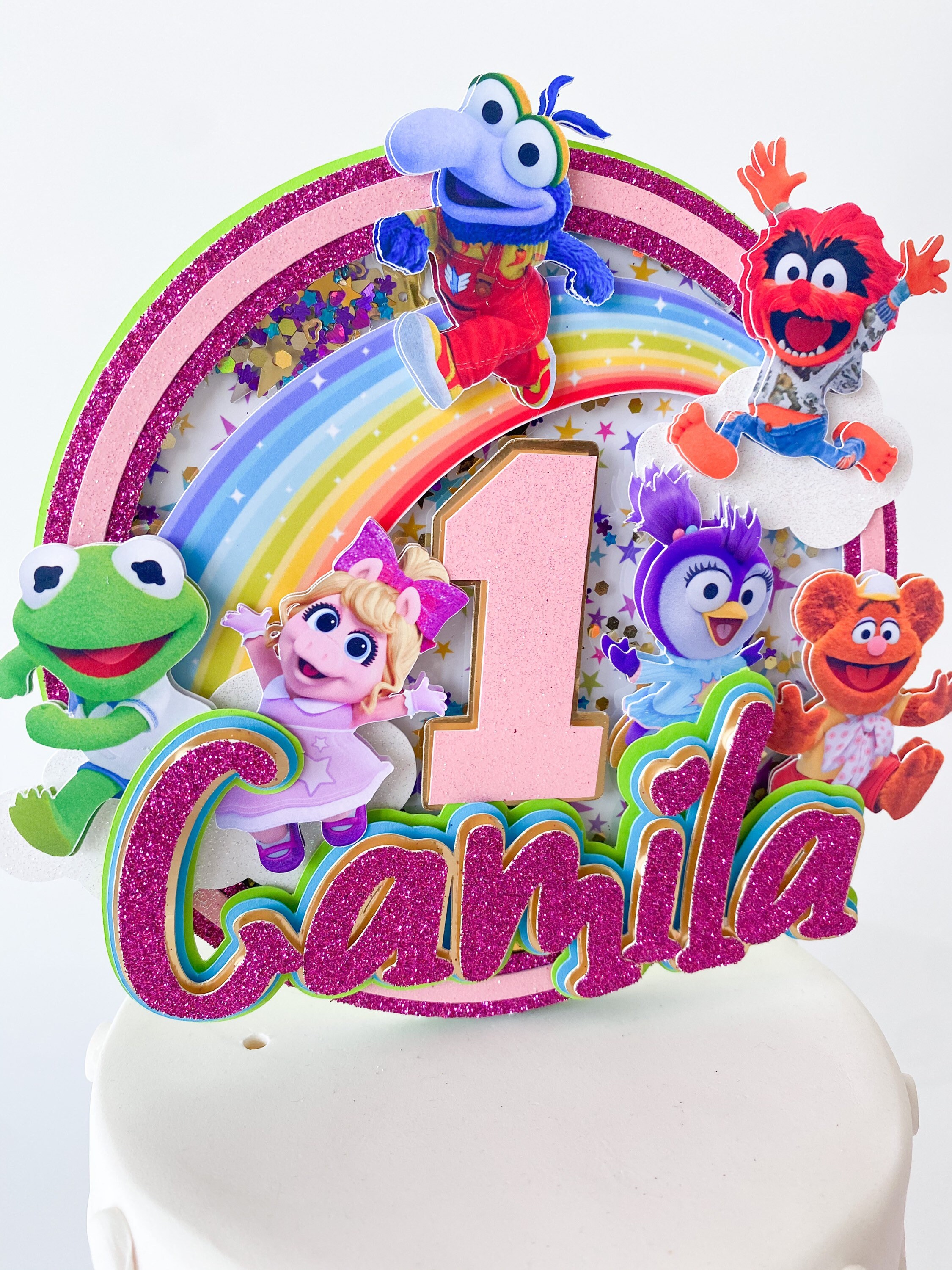 Muppet Cake Topper Shaker Cake Topper Muppet Babies Etsy