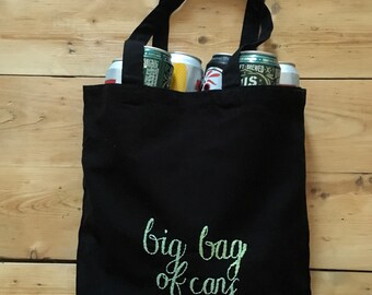 Big Bag of Cans - Embroidered Tote Bag