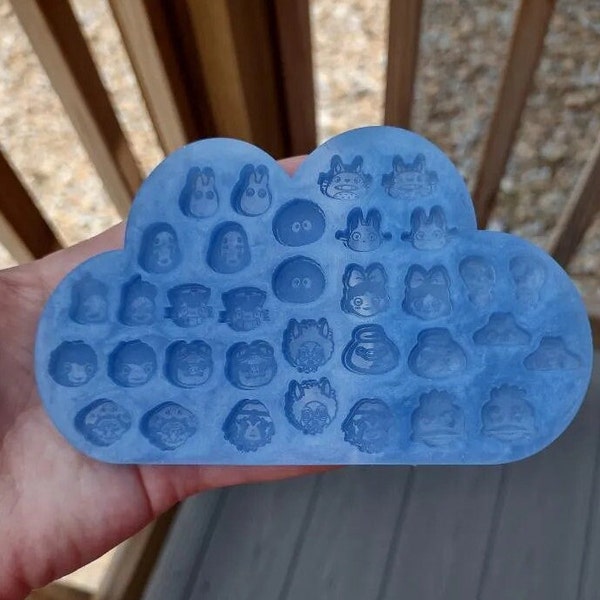 Anime bit mold stud earring mold kawaii mold for resin