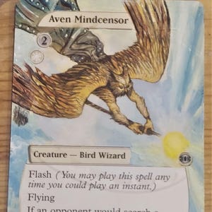 Aven Mindcensor - Full Art / Altered. MTG