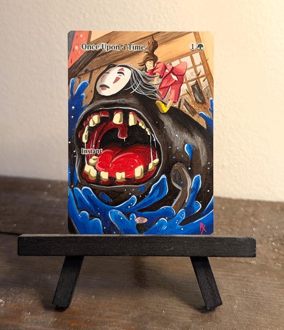 Once Upon a Time - Spirited Away - Full Art / Altered. MTG - Etsy Australia