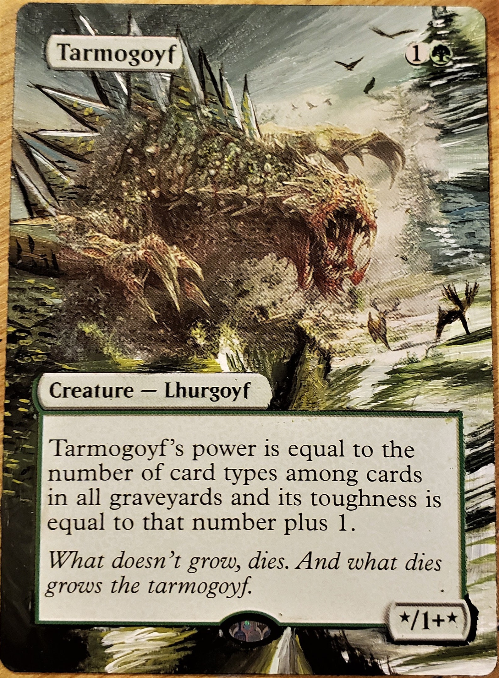 Tarmogoyf Full Art / Altered. MTG Etsy